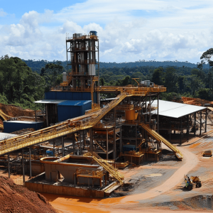 planta de procesamiento de oro